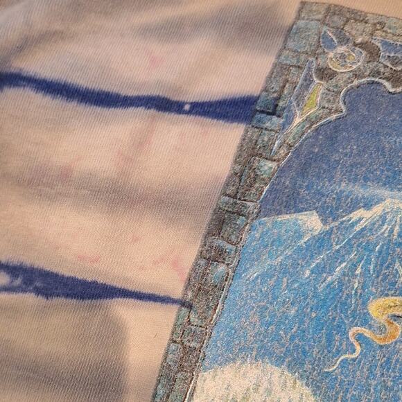 Gnome brew vintage tie dye hraphic print tee garden gnomes unique anvil XL - Picture 3 of 6